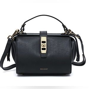 Bolvaint The Eloise Noir Clasped Bag
- Top Grain Leather